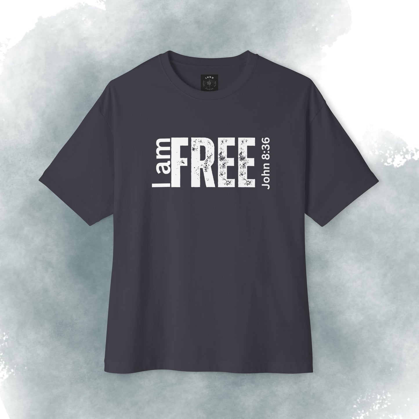I Am Free Tee — John 8:36 Christian Graphic Shirt