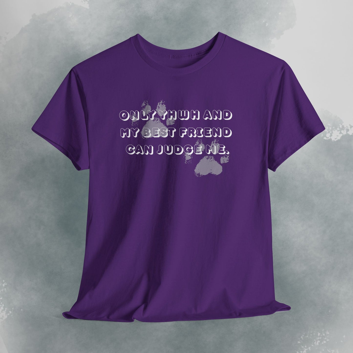 Graphic Tee — "Only God and My Best Friend Can Judge Me" Casual White T-Shirt