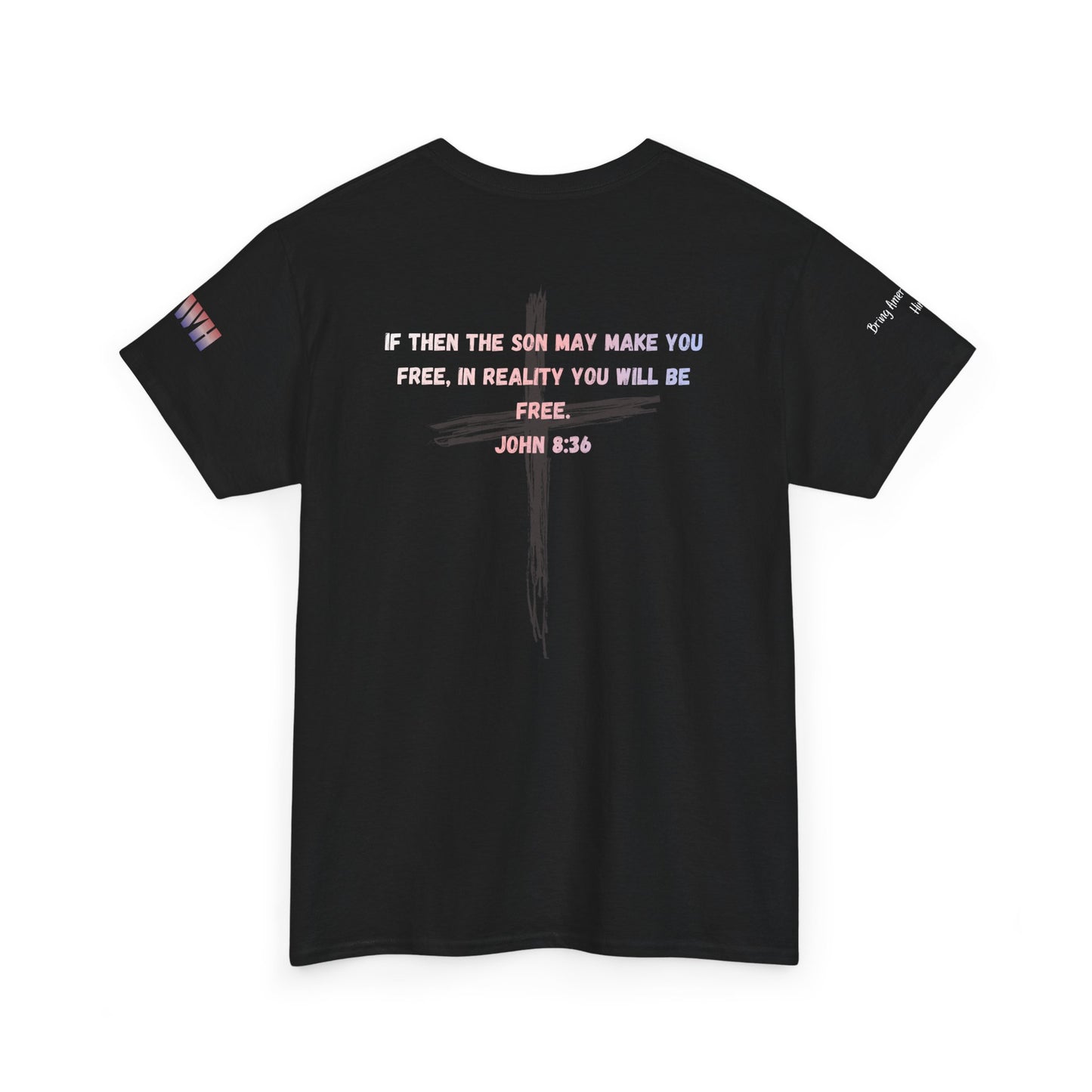 4th of July limited edition T-Shirt — "Freedom Begins on Our Knees" Christian Bible Verse Tee