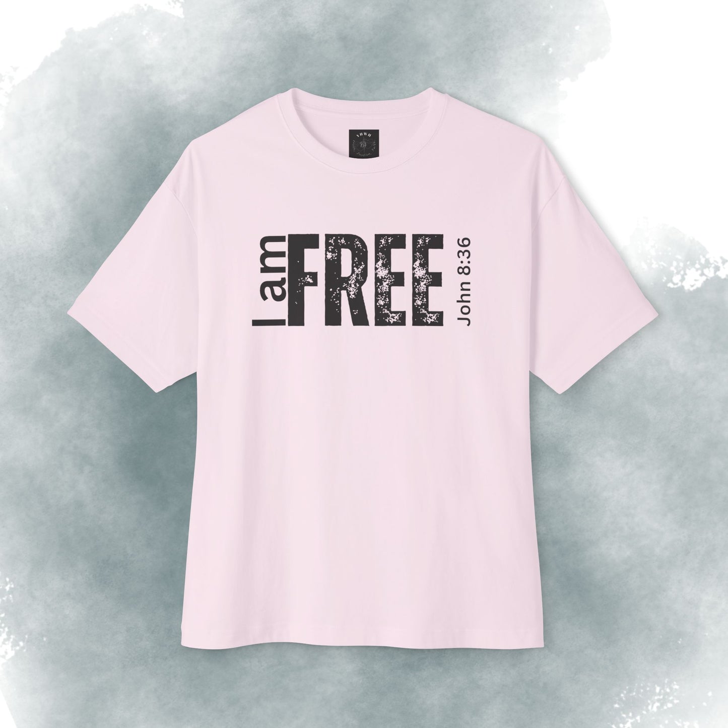 I Am Free Tee — John 8:36 Christian Graphic Shirt