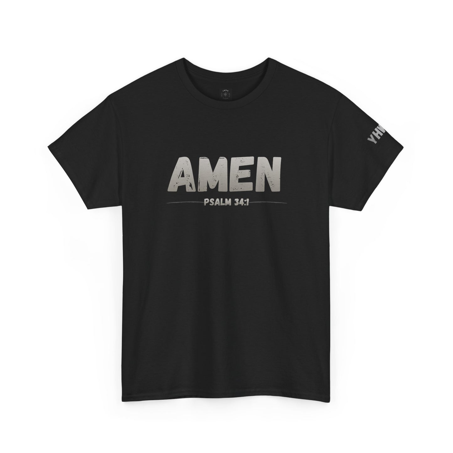 Amen Psalm 34:1 T-Shirt — Christian Faith Tee