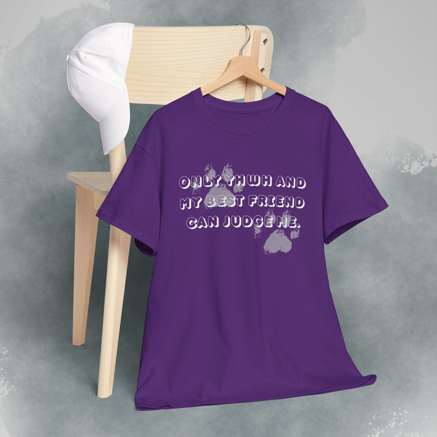 Graphic Tee — "Only God and My Best Friend Can Judge Me" Casual White T-Shirt
