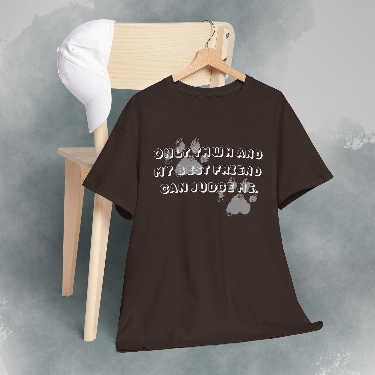 Graphic Tee — "Only God and My Best Friend Can Judge Me" Casual White T-Shirt