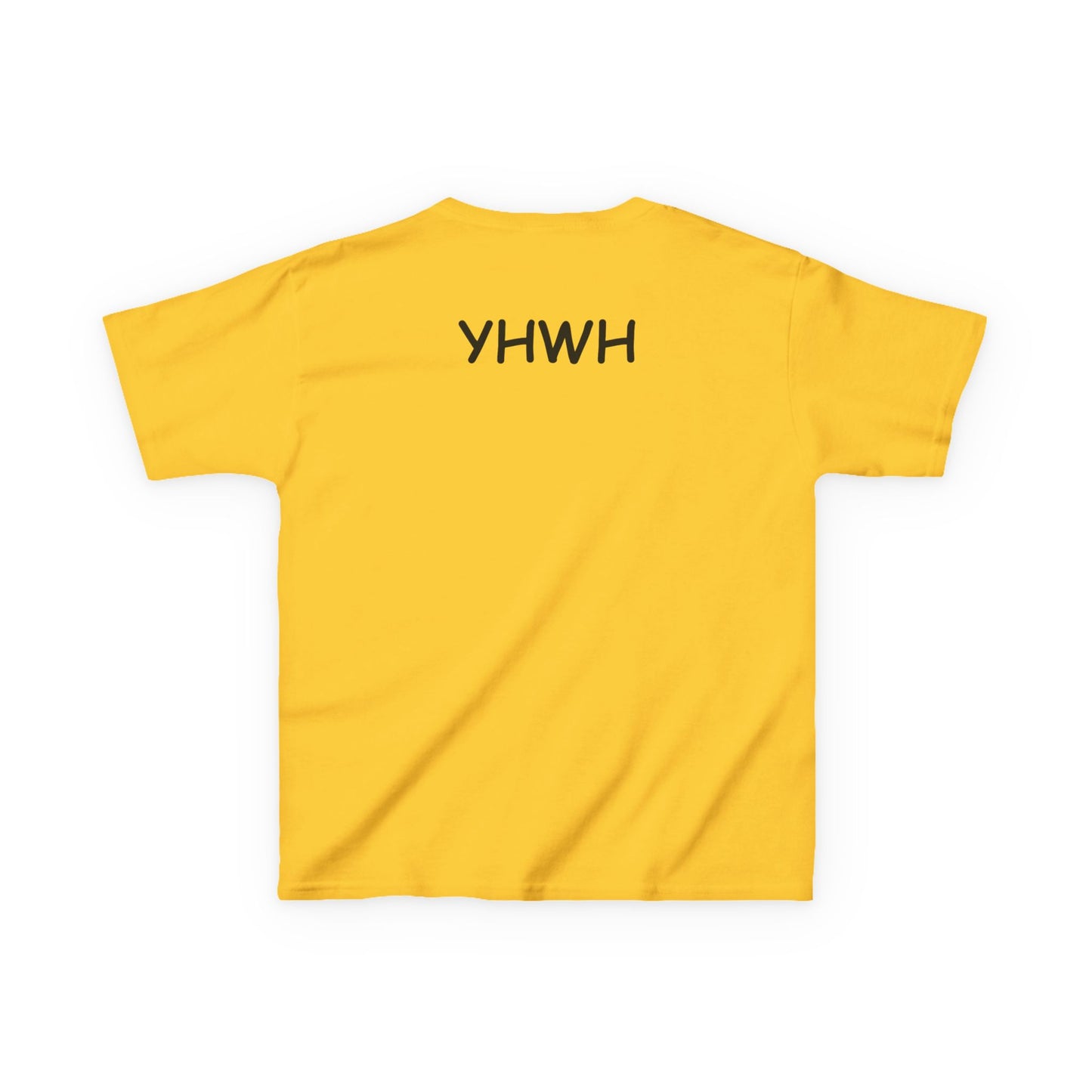 Kids Tee — "Pray Love Smile" Christian T‑Shirt with Hearts (YHWH Back)