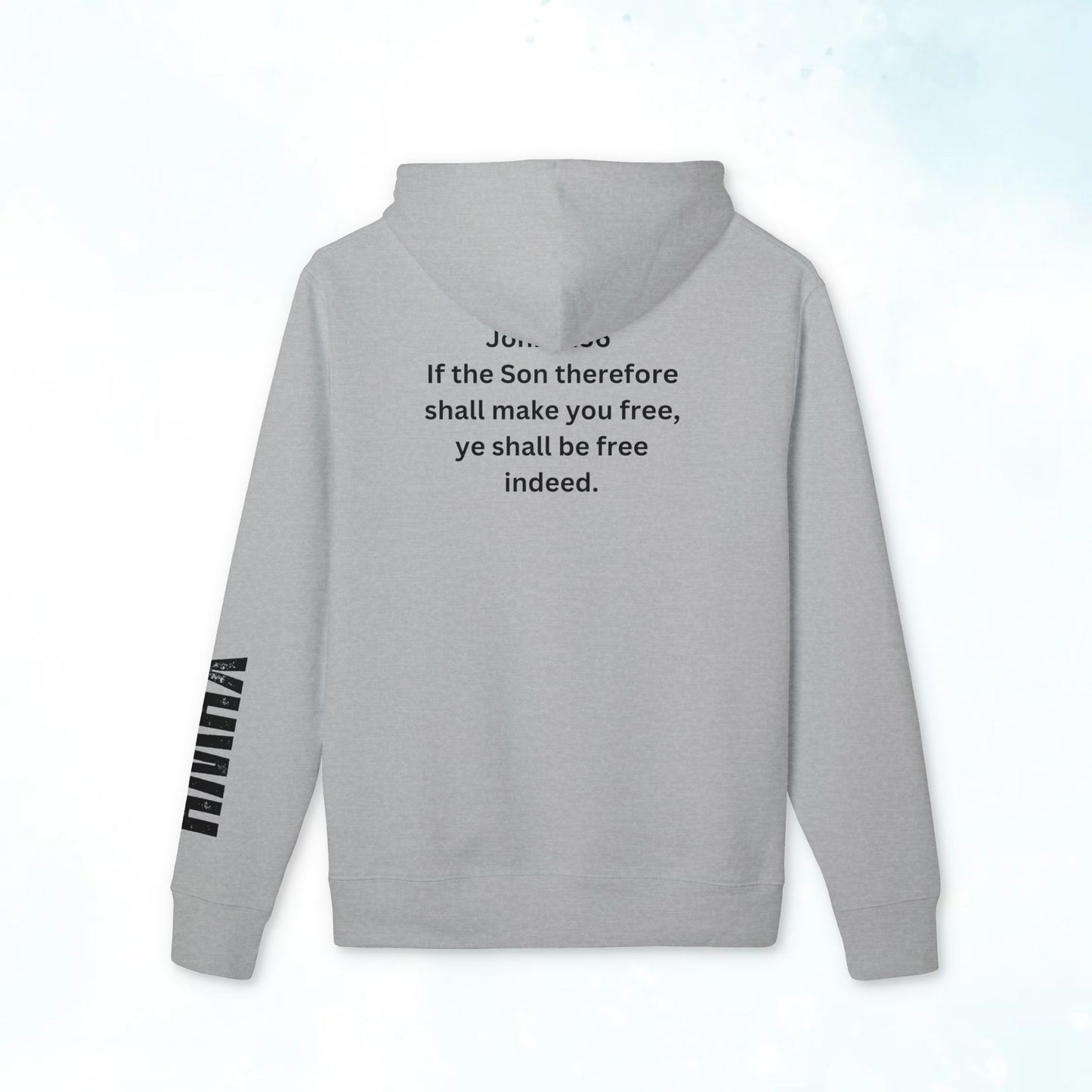 I Am Free Hoodie — John 8:36 Christian Faith Pullover