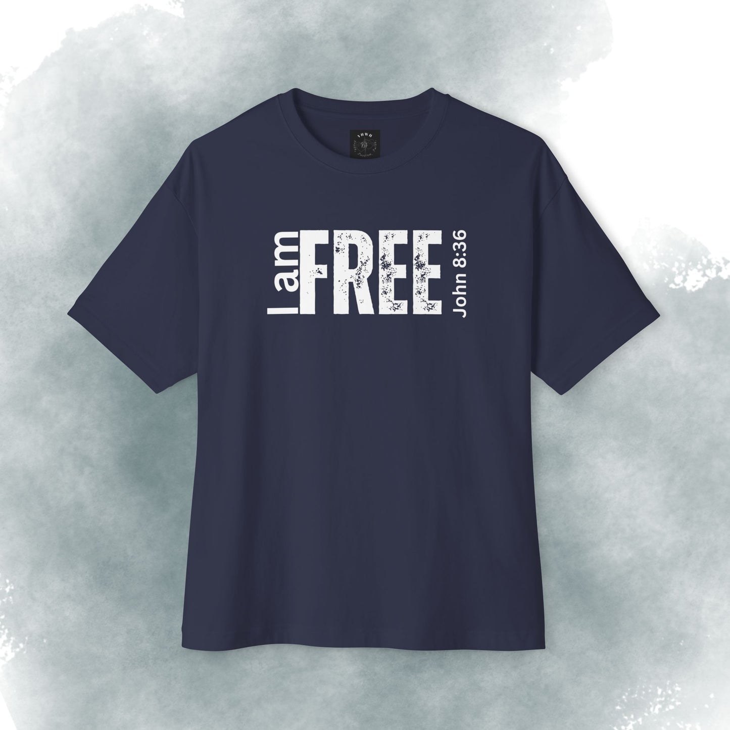 I Am Free Tee — John 8:36 Christian Graphic Shirt